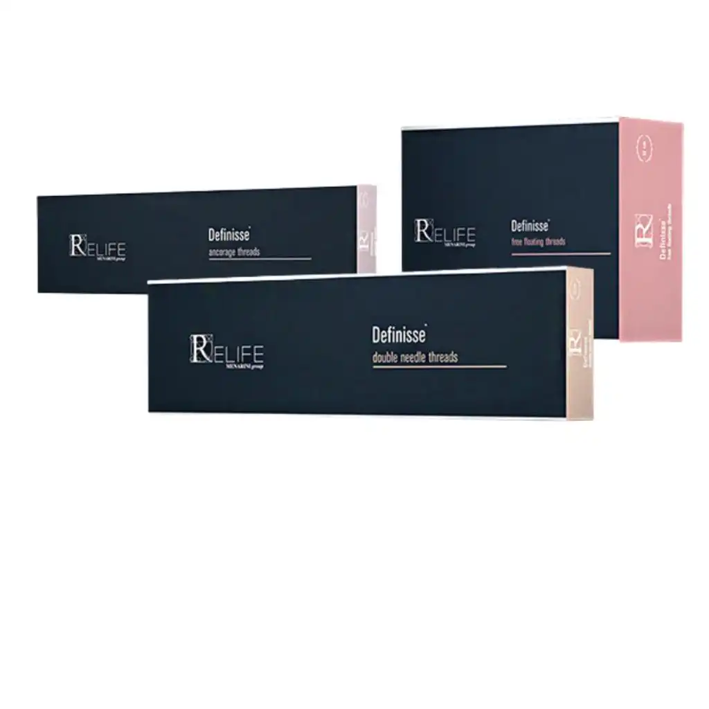 Image of the products used for thread lift treatment